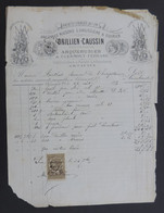 Document Commercial Daté De 1889 - Puy De Dôme - Clermont Ferrand - Arquebuserie Drillien Caussin Sise Rue St-Genès - Artesanos
