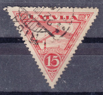 Latvia Lettland 1928 Airmail Mi#130 Used - Lettland