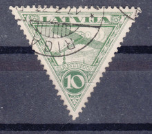 Latvia Lettland 1928 Airmail Mi#129 Used - Latvia