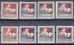 Latvia Lettland 1920/1921 Mi#51-54 And Mi#65-68 Z, Mint Hinged - Lettland