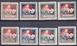 Latvia Lettland 1920/1921 Mi#51-54 And Mi#65-68 Z, Mint Hinged - Lettland