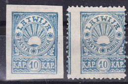 Latvia Lettland 1919 Mi#24 A/B Mint Hinged - Lettland