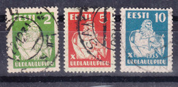 Estonia Estland 1933 Mi#99-101 Used - Estonie