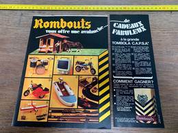 Publicité ROMBOUTS TOMBOLA C.A.P.S.A - Collezioni