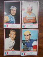 LOT DE 40 CARTES CYCLISME DES ANNEES 1950 1960 ENVIRON  LES GRANDES GLOIRES  AVEC LEUR PALMARES - Ciclismo