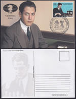 TMA-716 CUBA 2019 SPECIAL CANCEL MAXIM CARD. CHESS AJEDREZ JOSE RAUL CAPABLANCA. - Maximum Cards