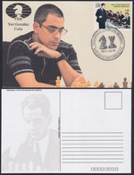 TMA-715 CUBA 2019 SPECIAL CANCEL MAXIM CARD. CHESS AJEDREZ YURI GONZALEZ. - Maximumkarten