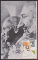 TMA-714 CUBA 1997 FDC SPECIAL CANCEL MAXIM CARD. INDIA MAHATMA GHANDI. - Maximumkarten