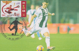 TMA-706 CUBA 2020 SPECIAL CANCEL MAXIM CARD. SOCCER CRISTIANO RONALDO JUEVENTUS FC. - Cartes-maximum