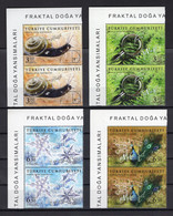 Turkey/Turquie 2020 - Fractal Images Of Nature - Pair Of Stamps 4v - Complete Set - Stamps + Flyer - MNH*** - Superb*** - Lettres & Documents