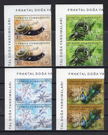 Turkey/Turquie 2020 - Fractal Images Of Nature - Pair Of Stamps 4v - Complete Set - Stamps + Flyer - MNH*** - Superb*** - Storia Postale