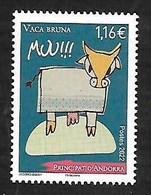 Andorre 2022 - Vache Brune - Vaca Bruma ** - Ungebraucht