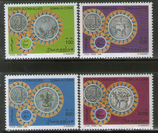 Somalia 1996 Somalia Coins On Stamps 4v MNH # 2147 - Sellos Sobre Sellos