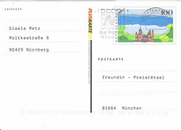 Germany - Ganzsache Postkarte Echt Gelaufen / Postcard Used (X1341) - Postkarten - Gebraucht
