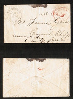 UPPER CANADA   1856 UPPER CANADA STAMPLESS COVER---(AUG/11/1856)---COVER 407 - Briefe U. Dokumente