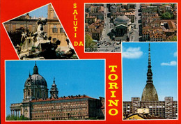 Delcampe - TORINO   ( ITALIE )    SALUTI DA TORINO . MULTI-VUES - Kirchen
