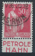 PII-/-128- N° 283h , TYPE IV, OBL. PUB " PETROLE HAHN  " ,VOIR IMAGES POUR DETAILS, IMAGE DU VERSO SUR DEMANDE, - Used Stamps