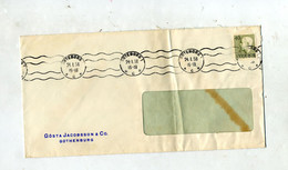 Lettre Flamme Muette Göteborg Sur Roi - 1930- ... Coil Stamps II