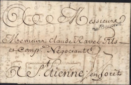 Basses Pyrénées 64 Gascogne De Bayonne Lenain N°5 Le 19 MAI 1764 Pour St Etienne En Forez (Loire) Taxe Manuscrite 17 - 1701-1800: Voorlopers XVIII