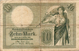 GERMANY- 10 MARK 1906 -  Wor:P-9b, Ros:R-27b - CIR. - 10 Mark