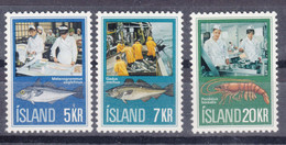 Iceland Island Ijsland 1971 Mi#457-459 Mint Never Hinged - Unused Stamps