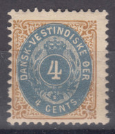 Denmark Danish Antilles (West India) 1896 Normal Frame Mi#18 I Mint Hinged - Denmark (West Indies)