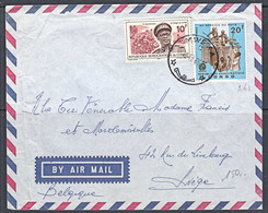 Cb0123 CONGO (Leopoldville) 1965,  Army & Mobutu Stamps On Mweka Cover To Sweden - Used Stamps