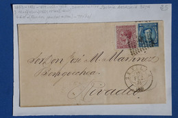 N30 ESPANA BELLE LETTRE 1878  + ANDALUCIA   BAJA   SEVILLA POUR RIVADEO   +++++ AFFRANCH.  INTERESSANT - Brieven En Documenten