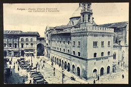 Foligno Piazza Vittorio Emanuele Con Cattedrale E Canoniche VIAGGIATA 1942 Con 30 Cent La Disciplina     COD.C.3683 - Foligno