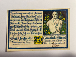 Allemagne Notgeld Stotel 25 Pfennig - Collections