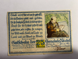 Allemagne Notgeld Stotel 25 Pfennig - Verzamelingen
