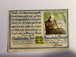 Allemagne Notgeld Stotel 25 Pfennig - Collezioni