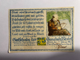 Allemagne Notgeld Stotel 25 Pfennig - Colecciones