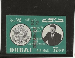 DUBAI - TIMBRE N° 62 NEUF NON DENTELE - 2 ANNIVERSAIRE DE LA MORT DU PRESIDENT KENNEDY - COTE :12,50 € - Dubai