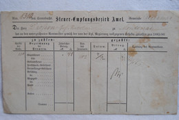 94/ Steuer -Empfangsbezirk AMEL-WEISMES-Drofsen J-MONTENAU-BüLLINGEN Im April 1885 - 1800 – 1899