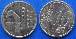 ANDORRA - 10 Euro Cents 2018 "Archway And Bell Tower Of Santa Coloma" KM# 523 - Edelweiss Coins - Andorra