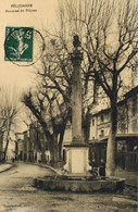 CPA. - [13] Bouches-du-Rhône > PELISSANNE - FONTAINE Du PELICAN - Animée - Tampon Daté 1912 - En BE - Pelissanne