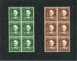 IRELAND/EIRE - 1943  DISCOVERY OF QUATERNIONS SET  BLOCK OF 6  MINT NH - Ongebruikt