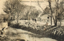 CPA. - [13] Bouches-du-Rhône > PELISSANNE - Bord De La Touloubre - Animée - En BE - Pelissanne