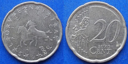 SLOVENIA - 20 Euro Cents 2007 "two Lipizzaner Horses" KM# 72 - Edelweiss Coins - Eslovenia