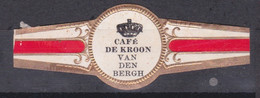 Sigarenbandje.   Café. De Kroon. Van Den Berg - Cigar Bands