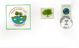 Earth Day Forever Stamp, 2021, Letter Estes Park, Colorado - Brieven En Documenten