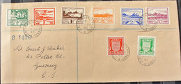 JERSEY 1943" DEUTSCHE BESETZUNG  " Michelnr 1/8 Auf Umschlag Sehr Schon Gestempelt € 150 - Jersey