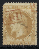 FRANCE Ca.1867: Le Y&T 26A Obl. étoile "1" Et Marque Rouge "PD" Au Tampon - 1863-1870 Napoléon III Lauré