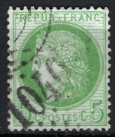 FRANCE Ca.1872: Le Y&T 53f TB Obl. GC 1040 (Clamecy, Nièvre, Ind.3) - 1871-1875 Cérès