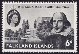 FALKLAND ISLANDS 1964 Shakespeare Sc#149 MNH @S4596 - Falkland Islands