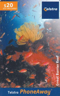 AUSTRALIA - Coral, Great Barrier Reef(02020045PA), Telstra Prepaid Card $20, Exp.date 05/05, Used - Australia