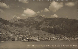 Montreux Territet Dent De Jaman Rochers De Naye - Bateau à Vapeur Steamer 1939 - Other & Unclassified