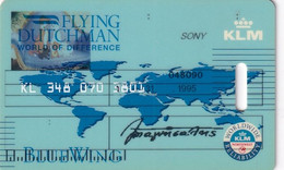 NETHERLANDS - Flying Dutchman, KLM, Blue Wing Member Card, Used - Airplanes