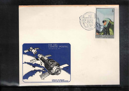 Cuba 1971 Space / Raumfahrt 10th Anniversary Of The Man In Space FDC - Amérique Du Nord